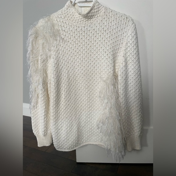 Vintage Designer Vivienne Poy sweater.Elegant with eyelash iridescent details - Picture 2 of 7